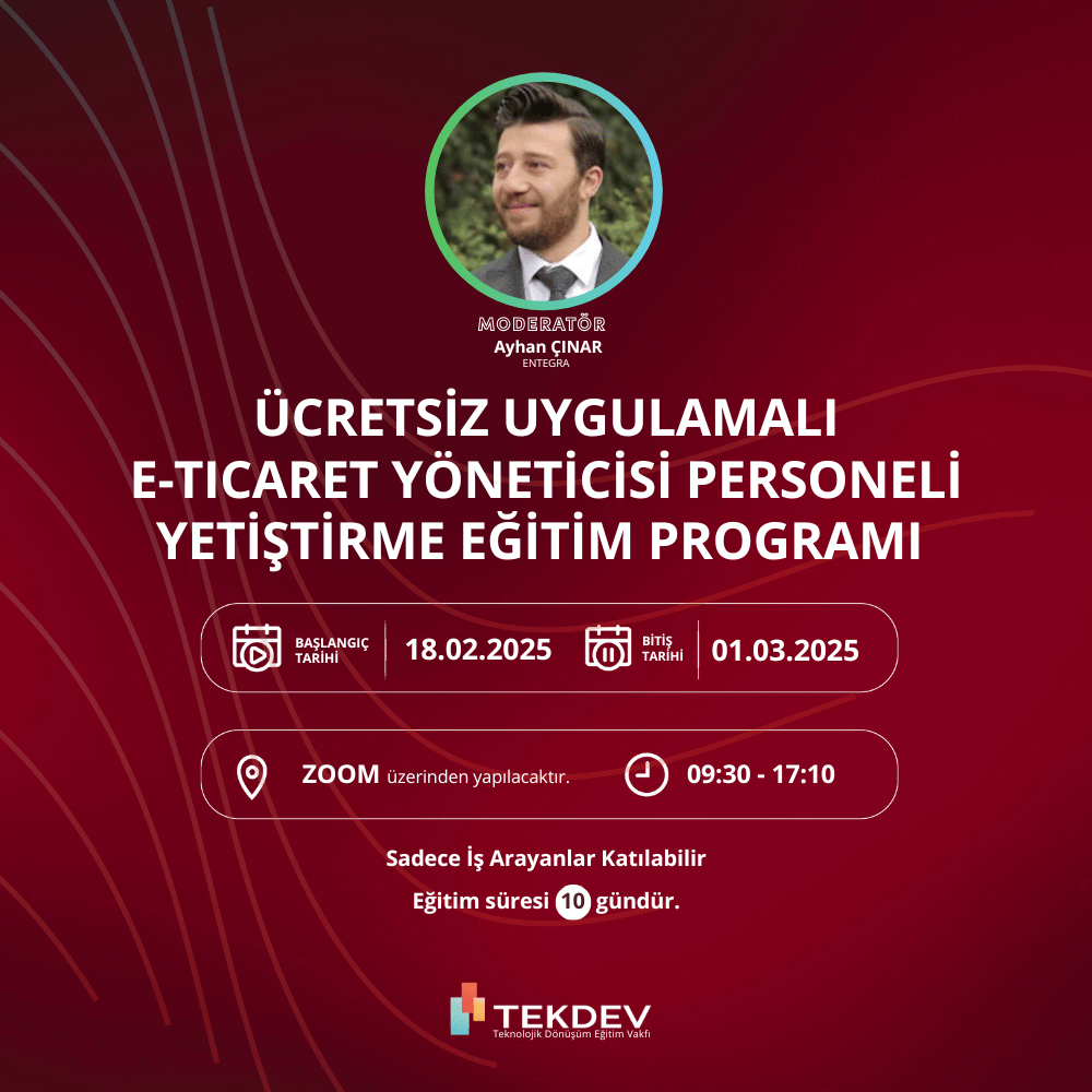 Ücretsiz Sertifikalı E-ticaret Yöneticisi Eğitim Programı