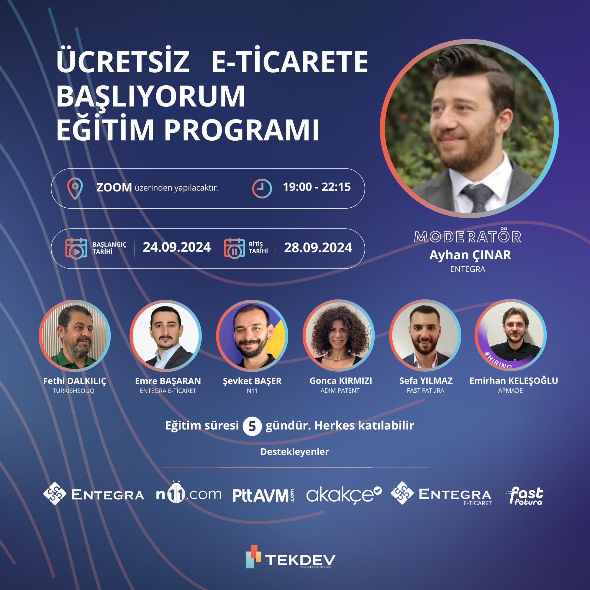 Akşam Programı - Ücretsiz Sertifikalı E-ticaret'e Başlangıç Eğitim Programı