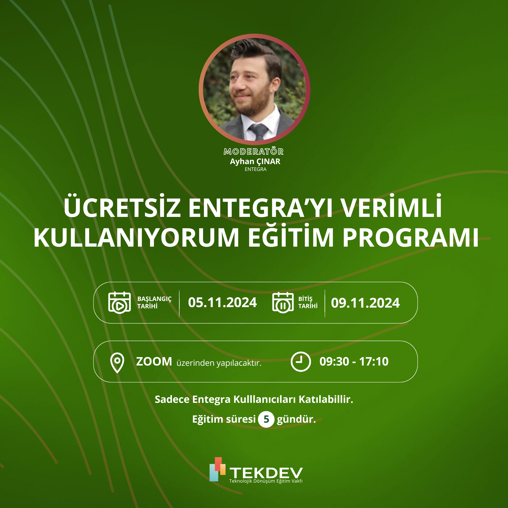 Ücretsiz Sertifikalı Verimli Entegra Kullanımı